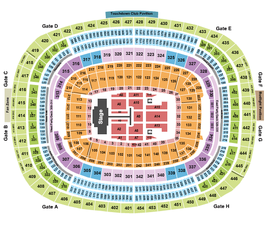 Northwest Stadium Post Malone Seating Chart